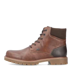 Clearance Rieker Sznurowane Buty Meskie W Kolorze Kasztanowo-Brazowym