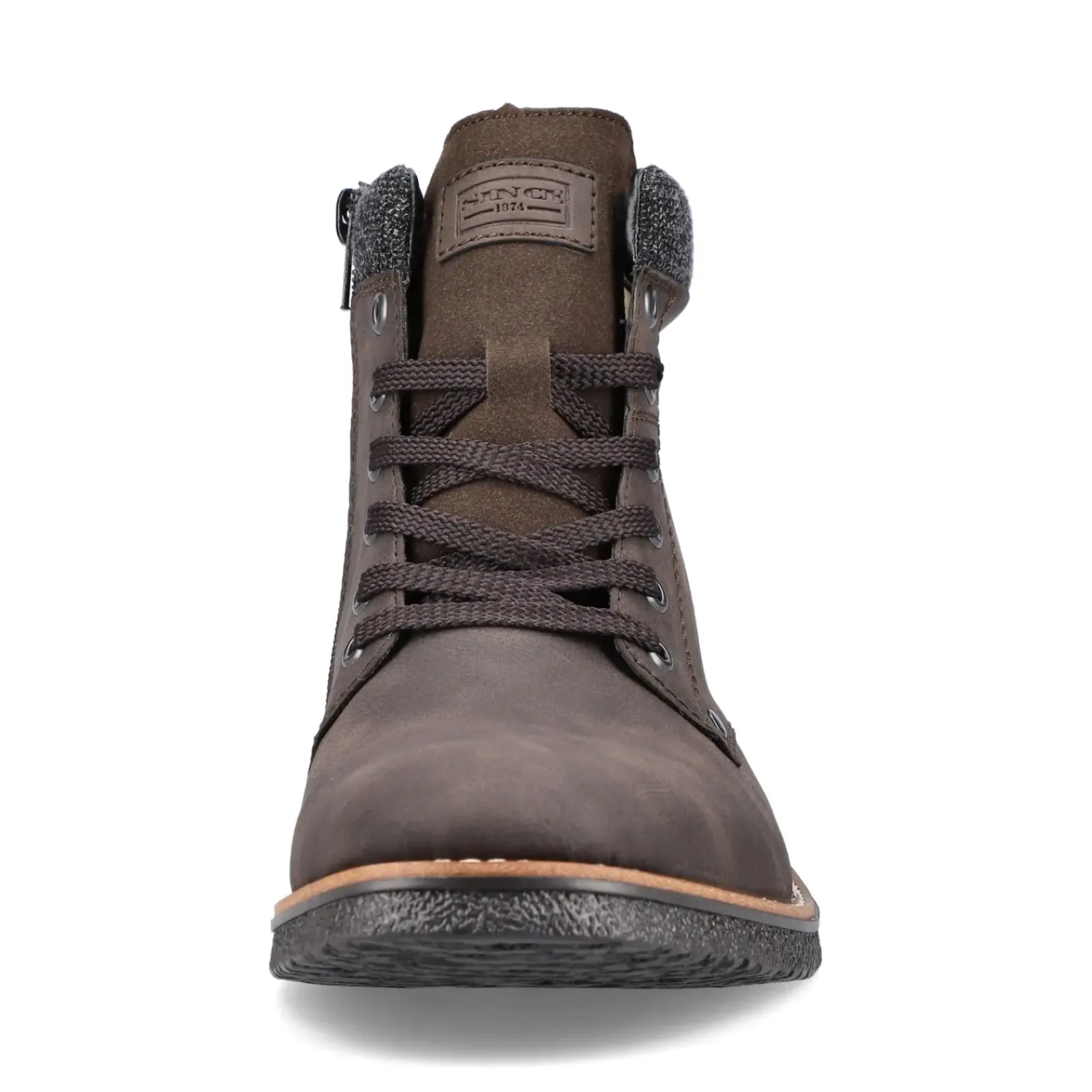 Discount Rieker Sznurowane Buty Meskie W Kolorze Orzechowego Brazu