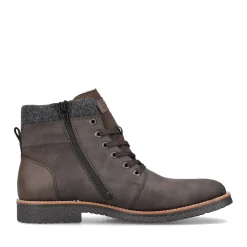 Discount Rieker Sznurowane Buty Meskie W Kolorze Orzechowego Brazu
