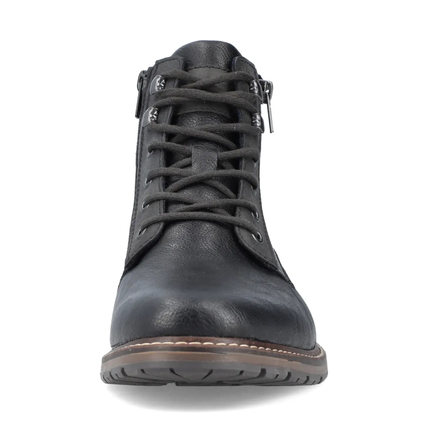 Outlet Rieker Sznurowane Buty Meskie W Kolorze Grafitowo-Czarnym