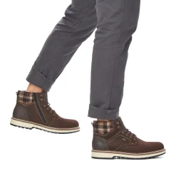 Online Rieker Sznurowane Buty Meskie W Kolorze Orzechowego Brazu