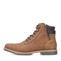 Clearance Rieker Sznurowane Buty Meskie W Kolorze Jasnobrazowym