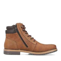 Clearance Rieker Sznurowane Buty Meskie W Kolorze Jasnobrazowym