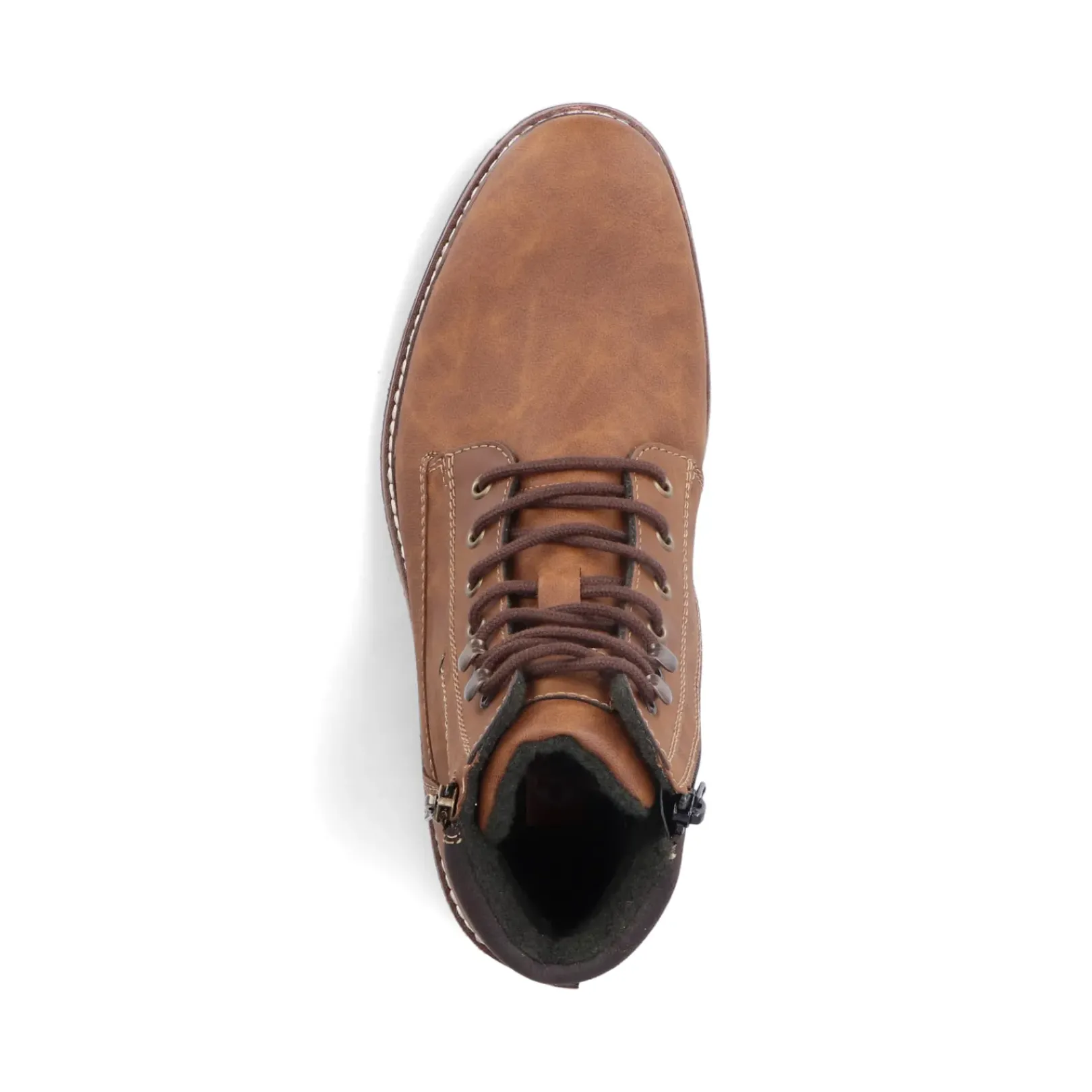 Clearance Rieker Sznurowane Buty Meskie W Kolorze Jasnobrazowym