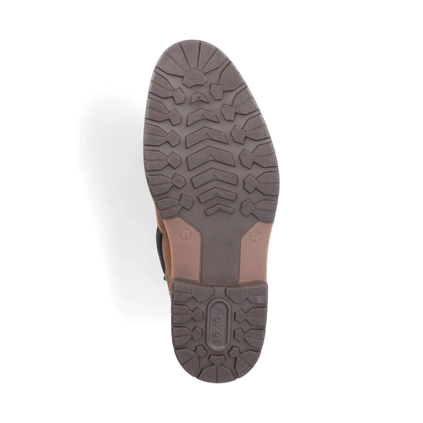 Clearance Rieker Sznurowane Buty Meskie W Kolorze Jasnobrazowym