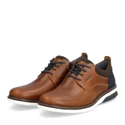 Best Rieker Sznurowane Buty Meskie , Drewno-Brazowe