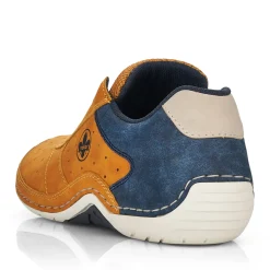 Best Rieker Sznurowane Buty Meskie W Kolorze Zlotym Zolto-Niebieskim