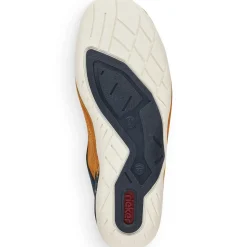Best Rieker Sznurowane Buty Meskie W Kolorze Zlotym Zolto-Niebieskim