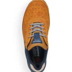 Best Rieker Sznurowane Buty Meskie W Kolorze Zlotym Zolto-Niebieskim