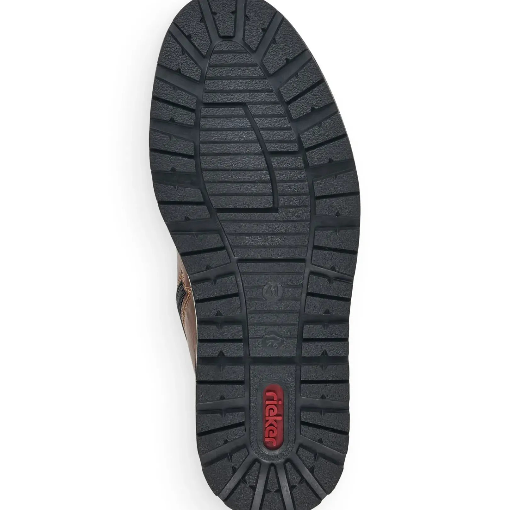 New Rieker Sznurowane Buty Meskie W Kolorze Kasztanowo-Brazowym