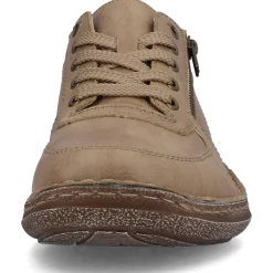 Hot Rieker Sznurowane Buty Meskie W Kolorze Brazowo-Bezowym