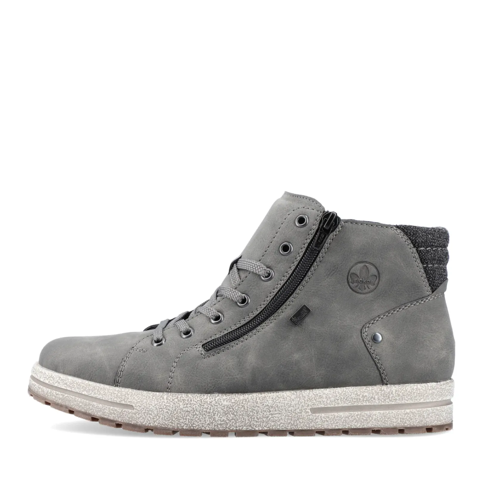 Online Rieker Sznurowane Buty Meskie W Kolorze Ksiezycowej Szarosci