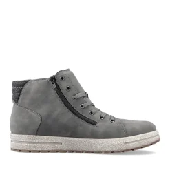 Online Rieker Sznurowane Buty Meskie W Kolorze Ksiezycowej Szarosci