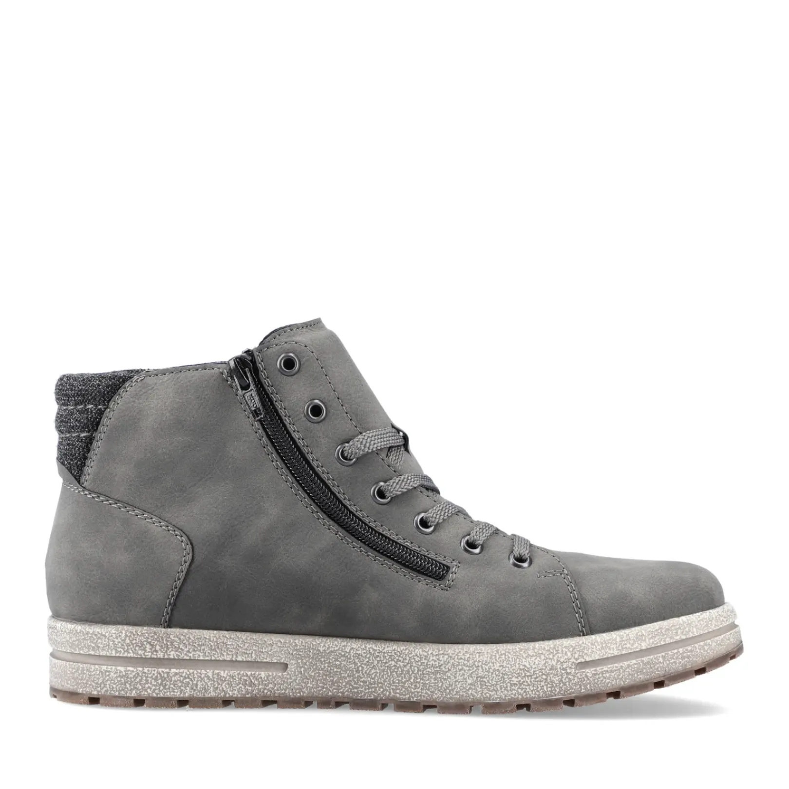 Online Rieker Sznurowane Buty Meskie W Kolorze Ksiezycowej Szarosci