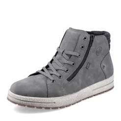 Online Rieker Sznurowane Buty Meskie W Kolorze Ksiezycowej Szarosci