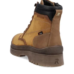 New Rieker Sznurowane Buty Meskie Wood Brown