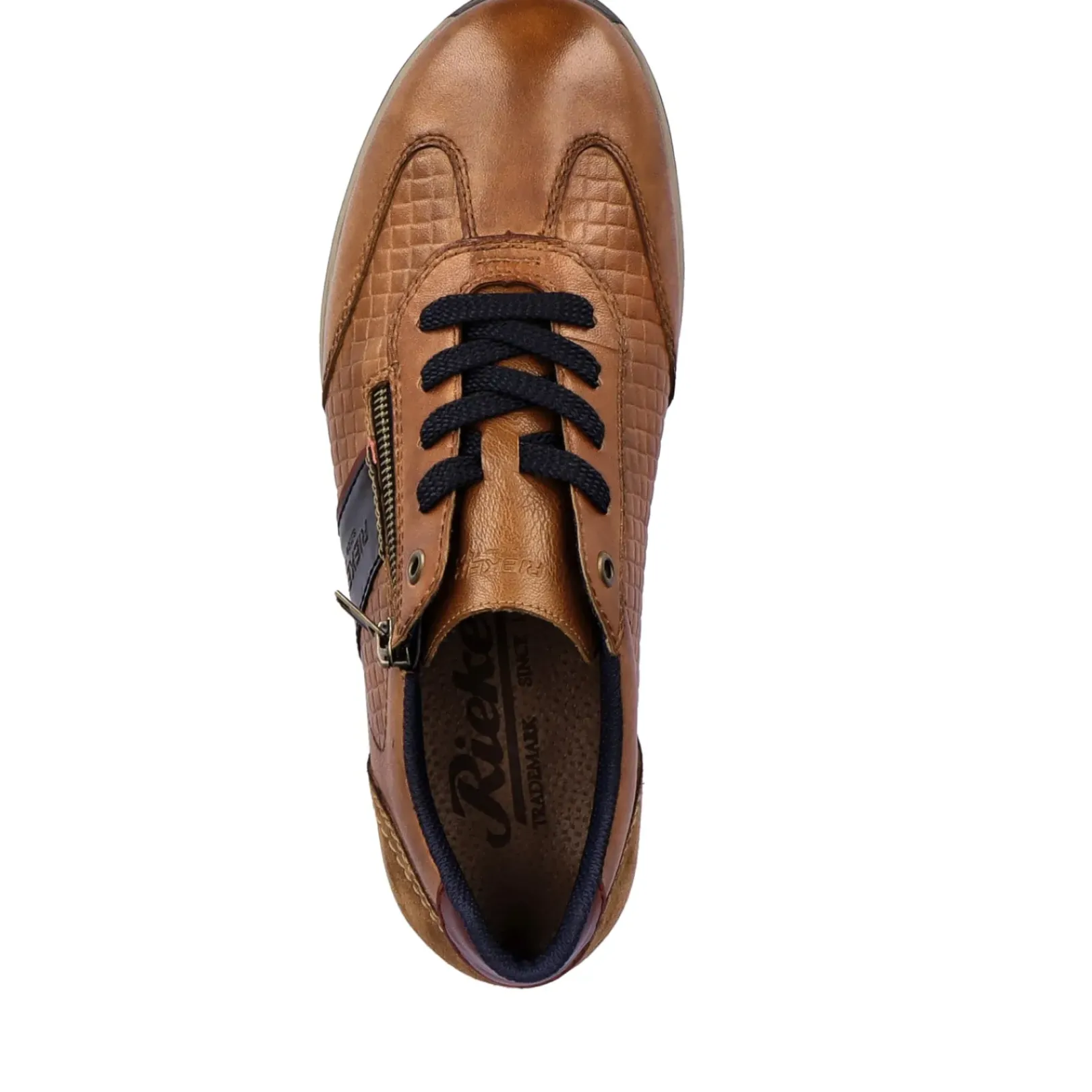 Sale Rieker Sznurowane Buty Meskie W Kolorze Brazowo-Czarnym
