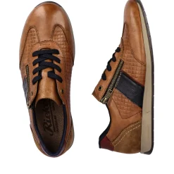 Sale Rieker Sznurowane Buty Meskie W Kolorze Brazowo-Czarnym