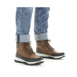 Best Rieker Sznurowane Buty Meskie W Kolorze Karmelowo-Brazowym