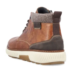 Sale Rieker Sznurowane Buty Meskie W Kolorze Kasztanowo-Brazowym
