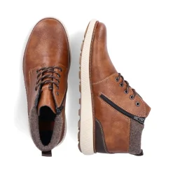 Sale Rieker Sznurowane Buty Meskie W Kolorze Kasztanowo-Brazowym
