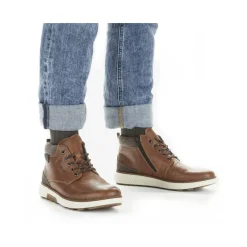 Sale Rieker Sznurowane Buty Meskie W Kolorze Kasztanowo-Brazowym