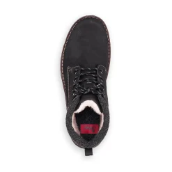 Hot Rieker Sznurowane Buty Meskie W Kolorze Grafitowo-Czarnym