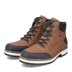 Sale Rieker Sznurowane Buty Meskie W Kolorze Jasnobrazowo-Czarnym