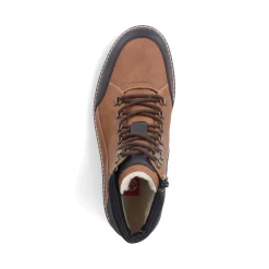 Sale Rieker Sznurowane Buty Meskie W Kolorze Jasnobrazowo-Czarnym