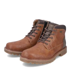 Discount Rieker Sznurowane Buty Meskie W Kolorze Nugatowo-Brazowym