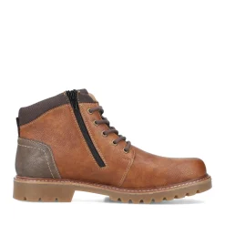 Discount Rieker Sznurowane Buty Meskie W Kolorze Nugatowo-Brazowym