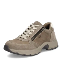 New Rieker Sznurowane Buty Meskie W Kolorze Jasnobrazowym