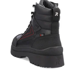Outlet Rieker Sznurowane Buty Meskie Deep Black