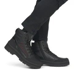 Outlet Rieker Sznurowane Buty Meskie Deep Black