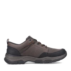 Fashion Rieker Sznurowane Buty Meskie W Kolorze Orzechowego Brazu