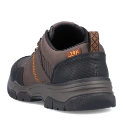 Fashion Rieker Sznurowane Buty Meskie W Kolorze Orzechowego Brazu