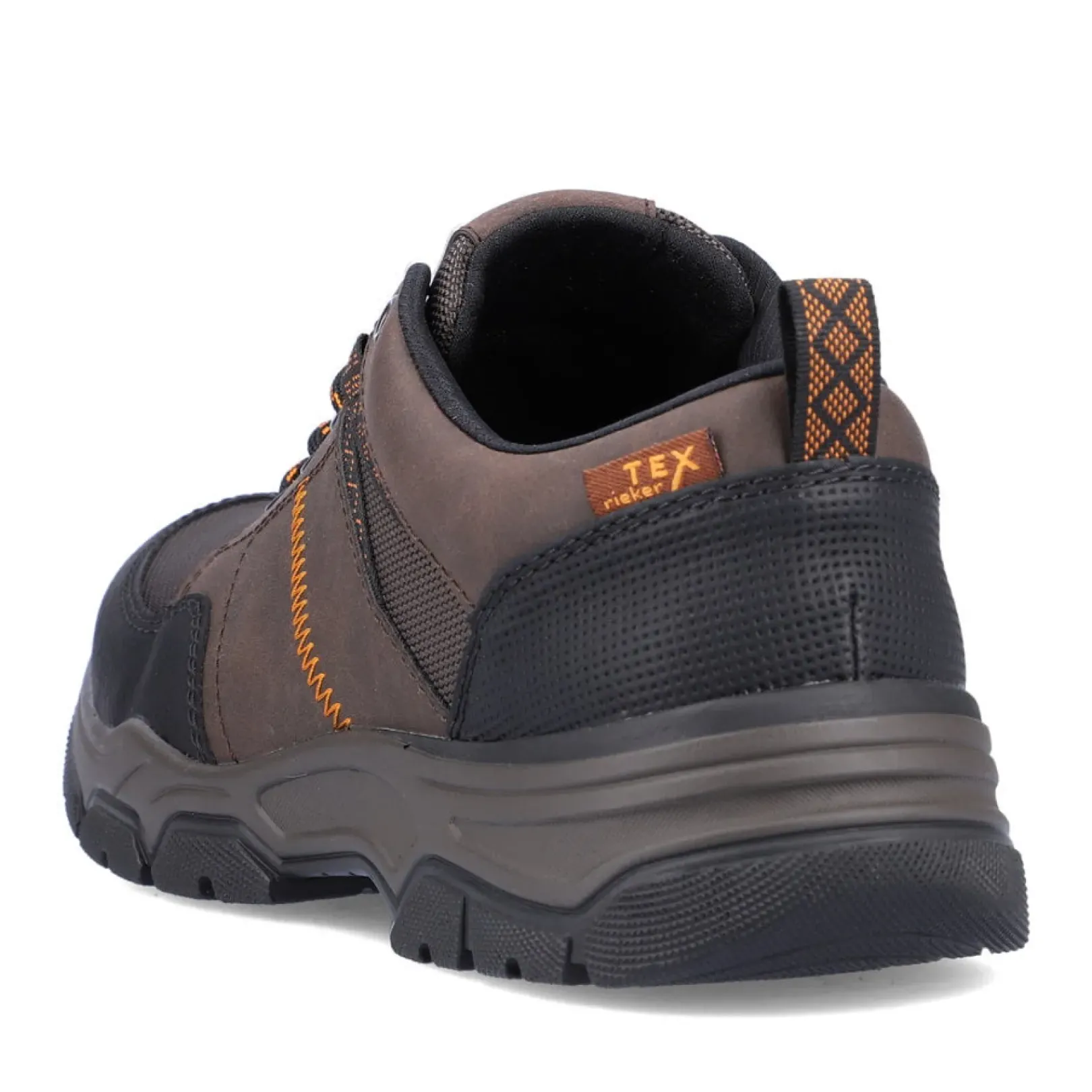 Fashion Rieker Sznurowane Buty Meskie W Kolorze Orzechowego Brazu