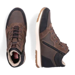 Sale Rieker Sznurowane Buty Meskie W Kolorze Orzechowego Brazu