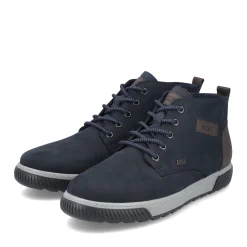 Discount Rieker Sznurowane Buty Meskie W Kolorze Ciemnoniebiesko-Szarym
