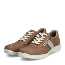Clearance Rieker Sznurowane Buty Meskie W Kolorze Nugat Brazowym