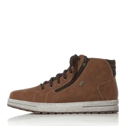 Hot Rieker Sznurowane Buty Meskie W Kolorze Kasztanowo-Brazowym