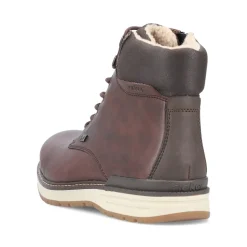 Discount Rieker Sznurowane Buty Meskie W Kolorze Orzechowego Brazu