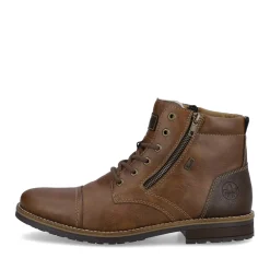 Outlet Rieker Sznurowane Buty Meskie W Kolorze Czekoladowo-Brazowym