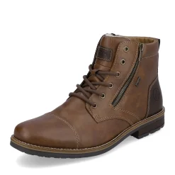 Outlet Rieker Sznurowane Buty Meskie W Kolorze Czekoladowo-Brazowym