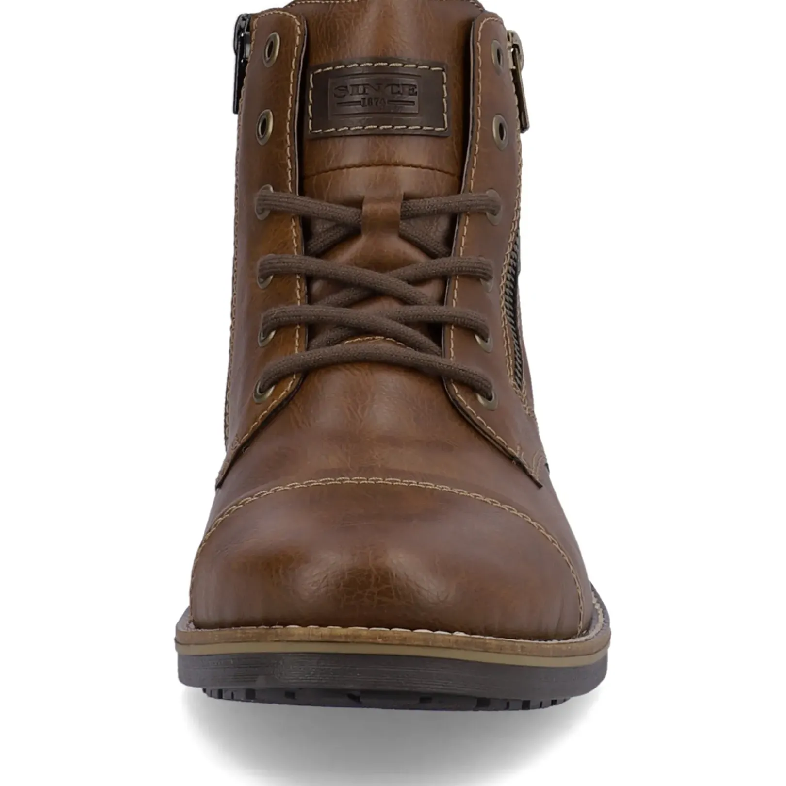 Outlet Rieker Sznurowane Buty Meskie W Kolorze Czekoladowo-Brazowym