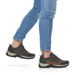 Sale Rieker Sznurowane Buty Meskie W Kolorze Kasztanowo-Brazowym