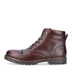 Hot Rieker Sznurowane Buty Meskie W Kolorze Orzechowego Brazu