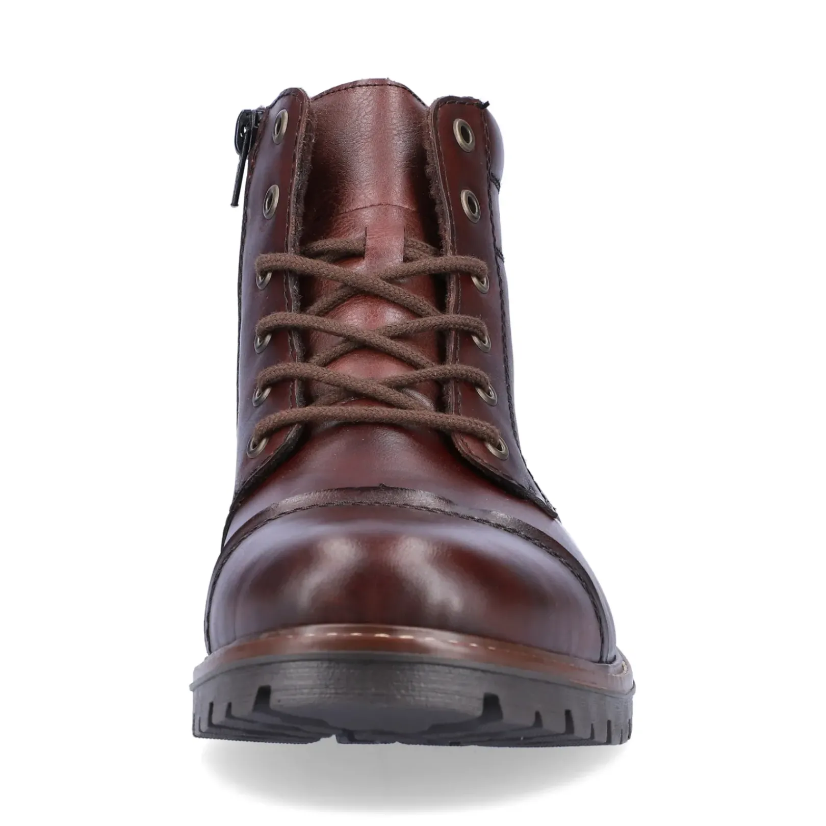 Hot Rieker Sznurowane Buty Meskie W Kolorze Orzechowego Brazu