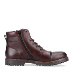 Hot Rieker Sznurowane Buty Meskie W Kolorze Orzechowego Brazu
