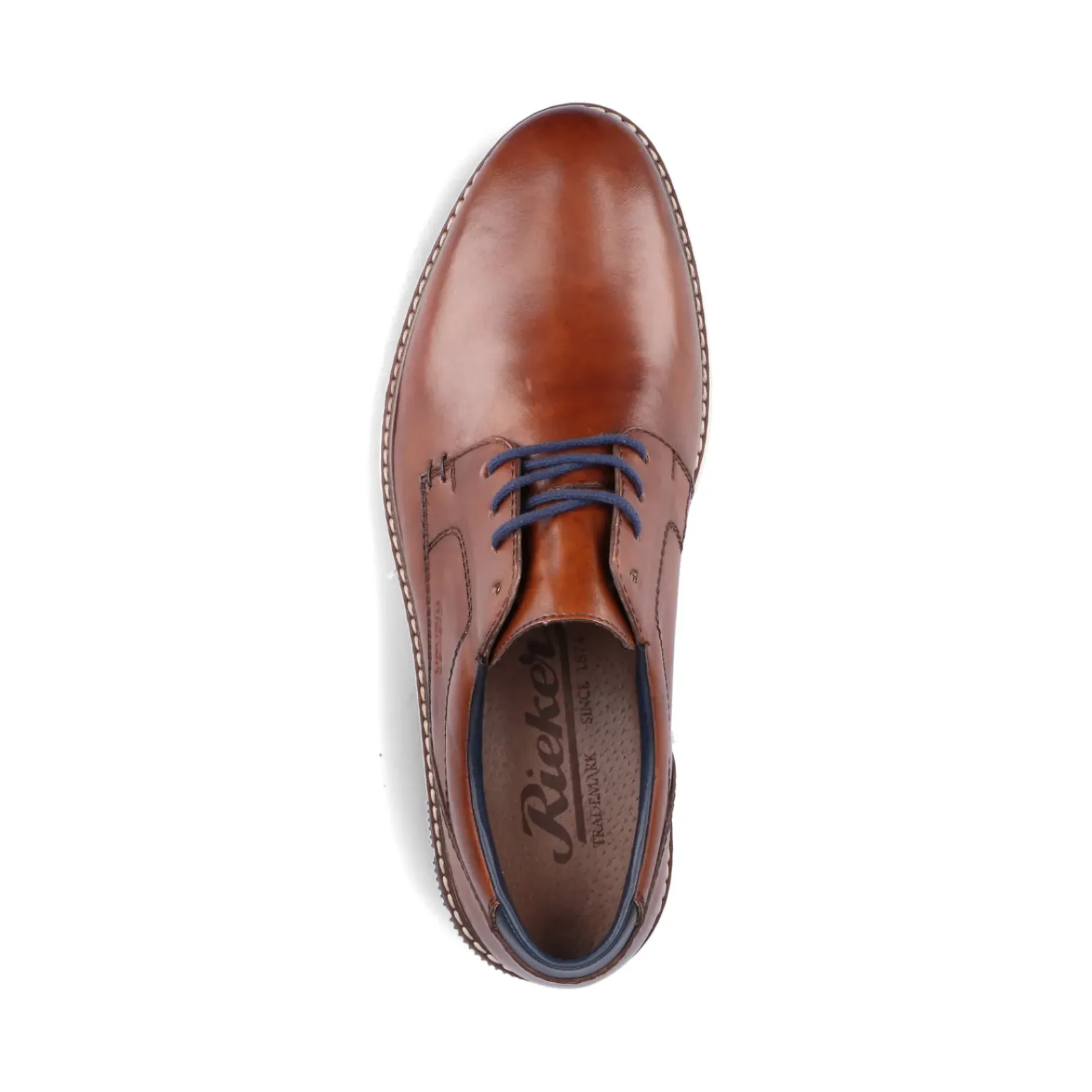 New Rieker Sznurowane Buty Meskie W Kolorze Kasztanowo-Brazowym